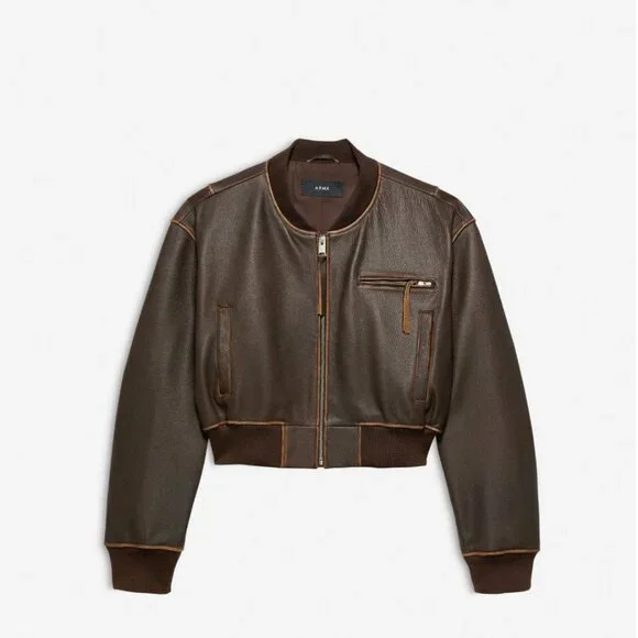 Arma ELETTRA | VINTAGE LEATHER JACKET Brown Medium - Picture 1 of 9